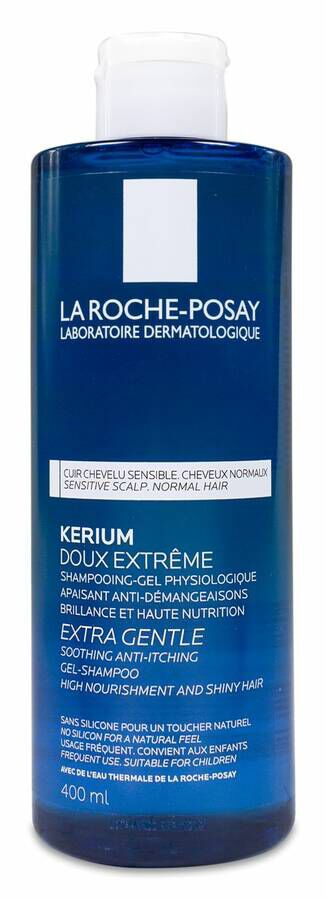 Kerium Champú Suavidad Extrema 400 Ml – Cabello Ligero, Suave y Brillante