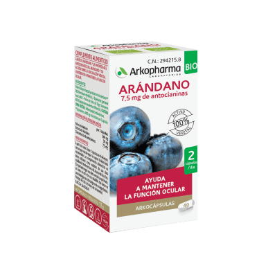 Arkocaps Arándano 40 cáps. – varices, hemorroides, fragilidad capilar, mejorar la visión